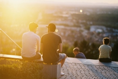 Sonnenuntergang auf dem Turmberg