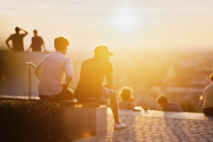 Sonnenuntergang auf dem Turmberg