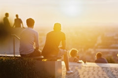 Sonnenuntergang auf dem Turmberg