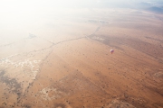 Ballonfahrt über der Wüste