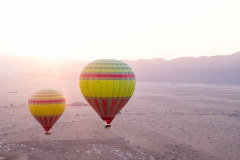 Ballonfahrt über der Wüste