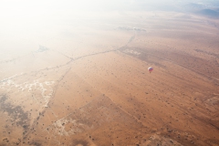 Ballonfahrt über der Wüste