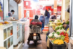 Einkaufen für den Kochkurs im Markt der Mellah